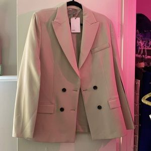 Tan Asos cape blazer